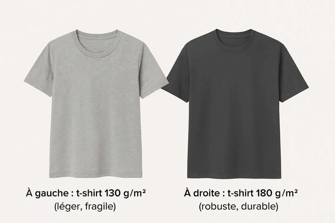 Choisir le bon poids pour un t-shirt de qualité