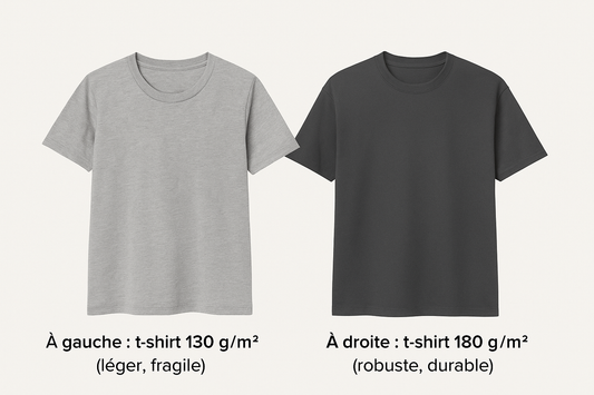 Choisir le bon poids pour un t-shirt de qualité