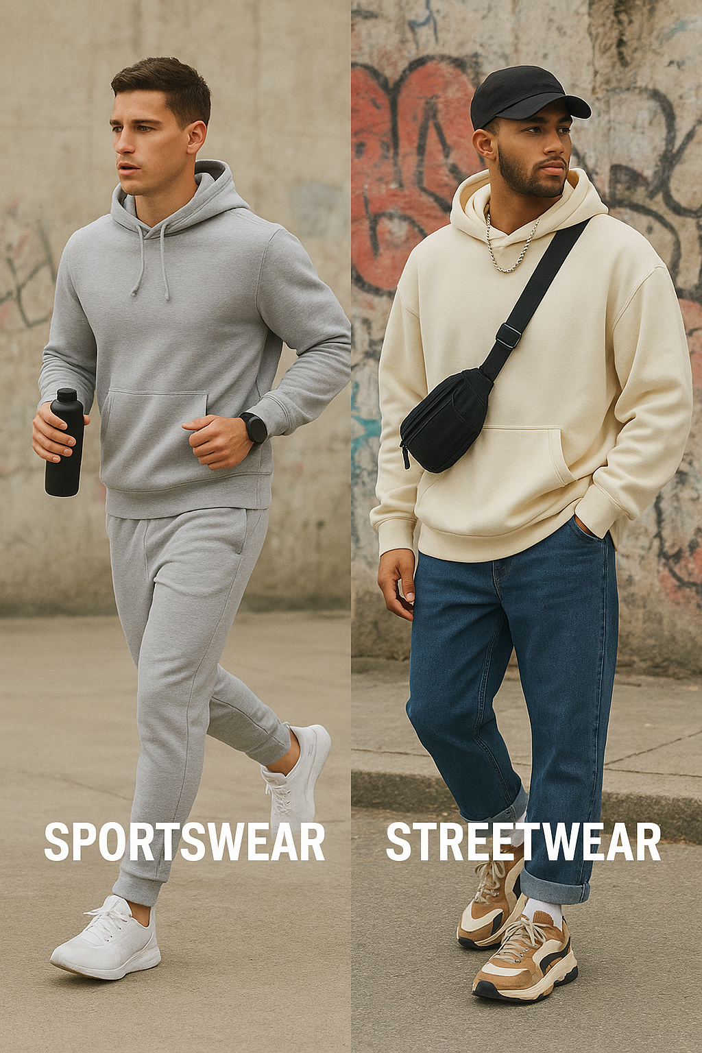 Différence en streetwear et sportswear