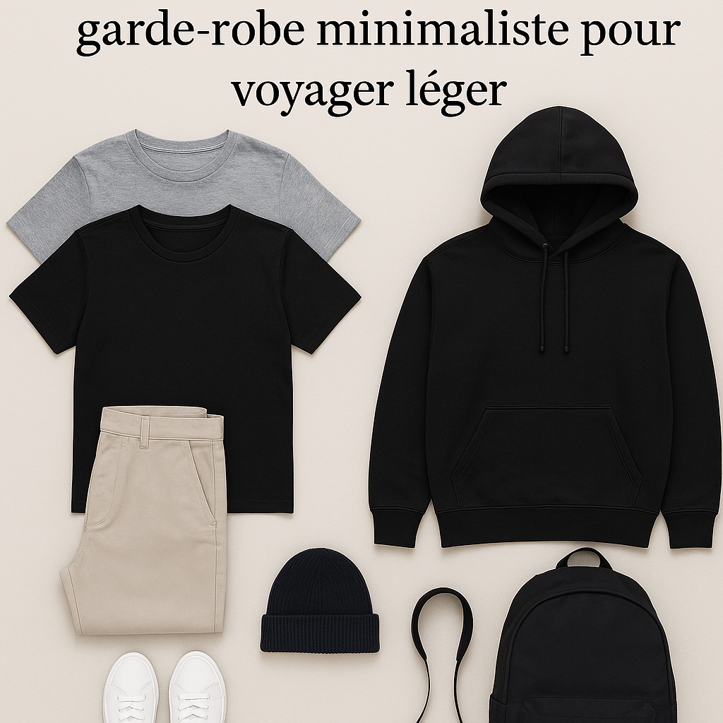 Capsule wardrobe minimaliste pour voyager léger